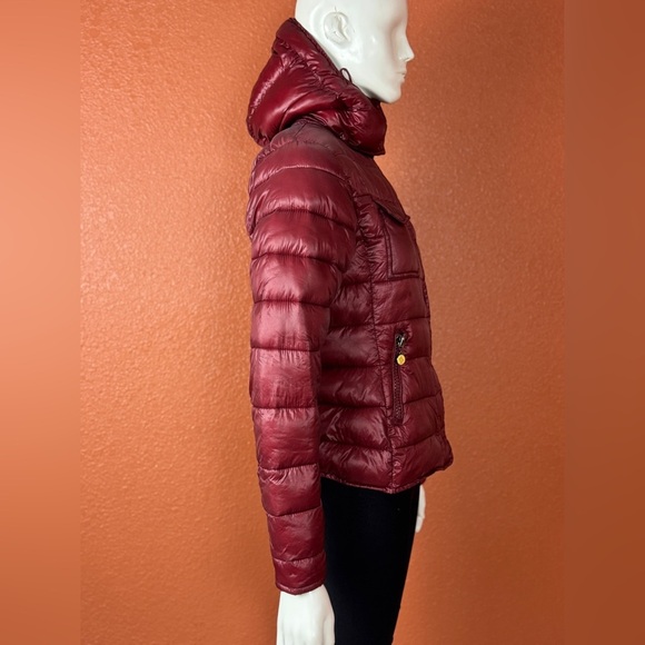 Moncler Deep Red Puffer Jacket - Picture 10 of 17